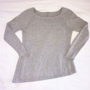 WHBM Asymmetrical sweater w/zipper detail